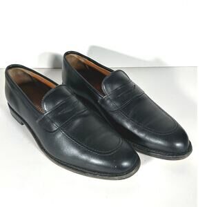 Allen Edmonds Lake Forest Penny Loafers Black Leather Mens 10 D Dress Shoe USA
